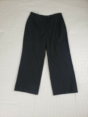 COVINGTON PETITE Pants Size 14PS, Office Wear Striped Elastic Band Pre Owned